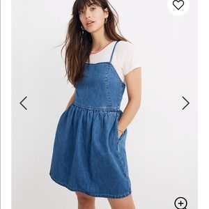 Madewell Denim Cross-Back Sundress size 0